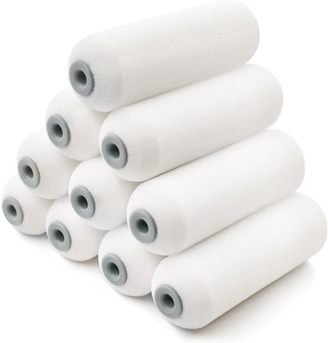 Mini Rollers Set van 10 Stuks 100mm Hoogwaardige Verfrollers voor Glanzende Coatings op Glad oppervlak