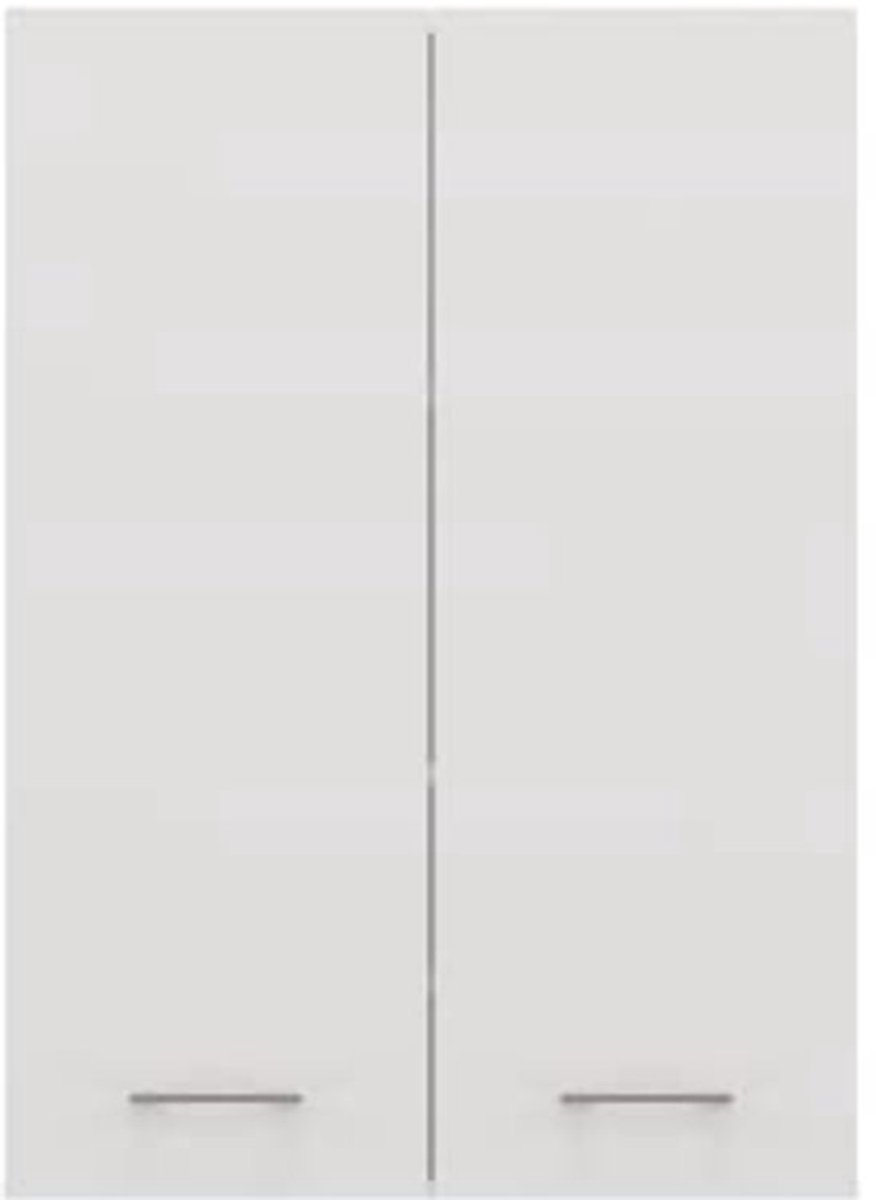 Wasmachine Hangkast met 4 Planken - Badkamer Plank voor Handdoeken en Reinigingsmiddelen - Mat Wit