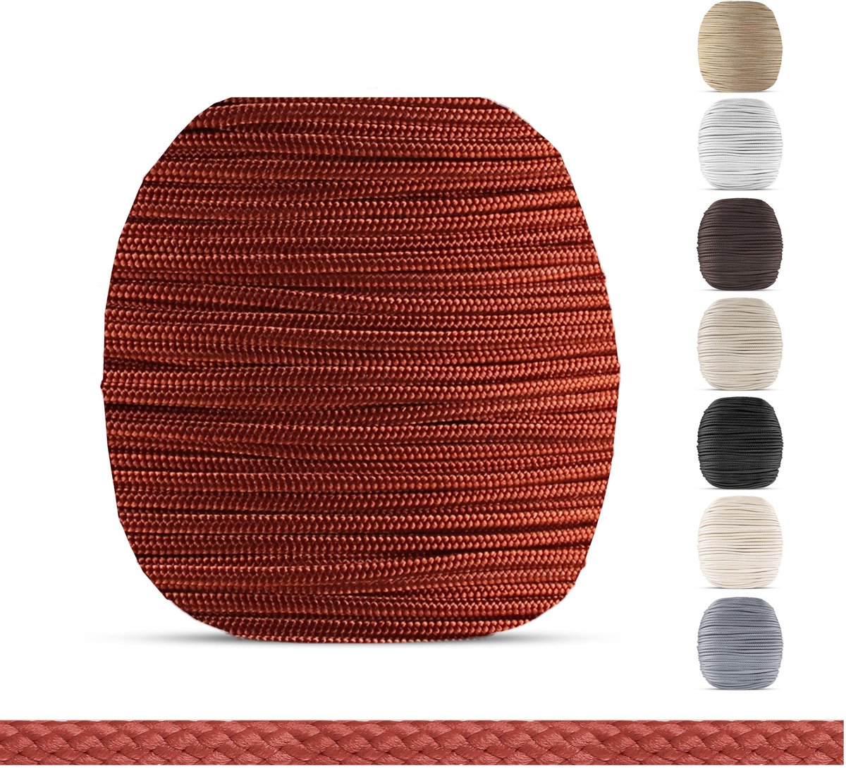 EFIXS Rolgordijnen Snoer 2,2 mm Terracotta 10-25 Meter Hier: 10 Meter Hoogwaardig Reserve Snoer Voor Houten, Bamboe En - ShopVlot