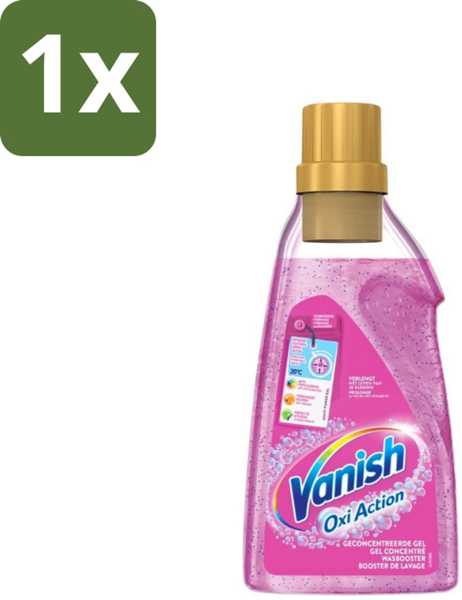 Vanish Oxi Action - Vlekkenverwijderaar Gel - Voor Gekleurde Was - 30 Wasbeurten - 1 stuk