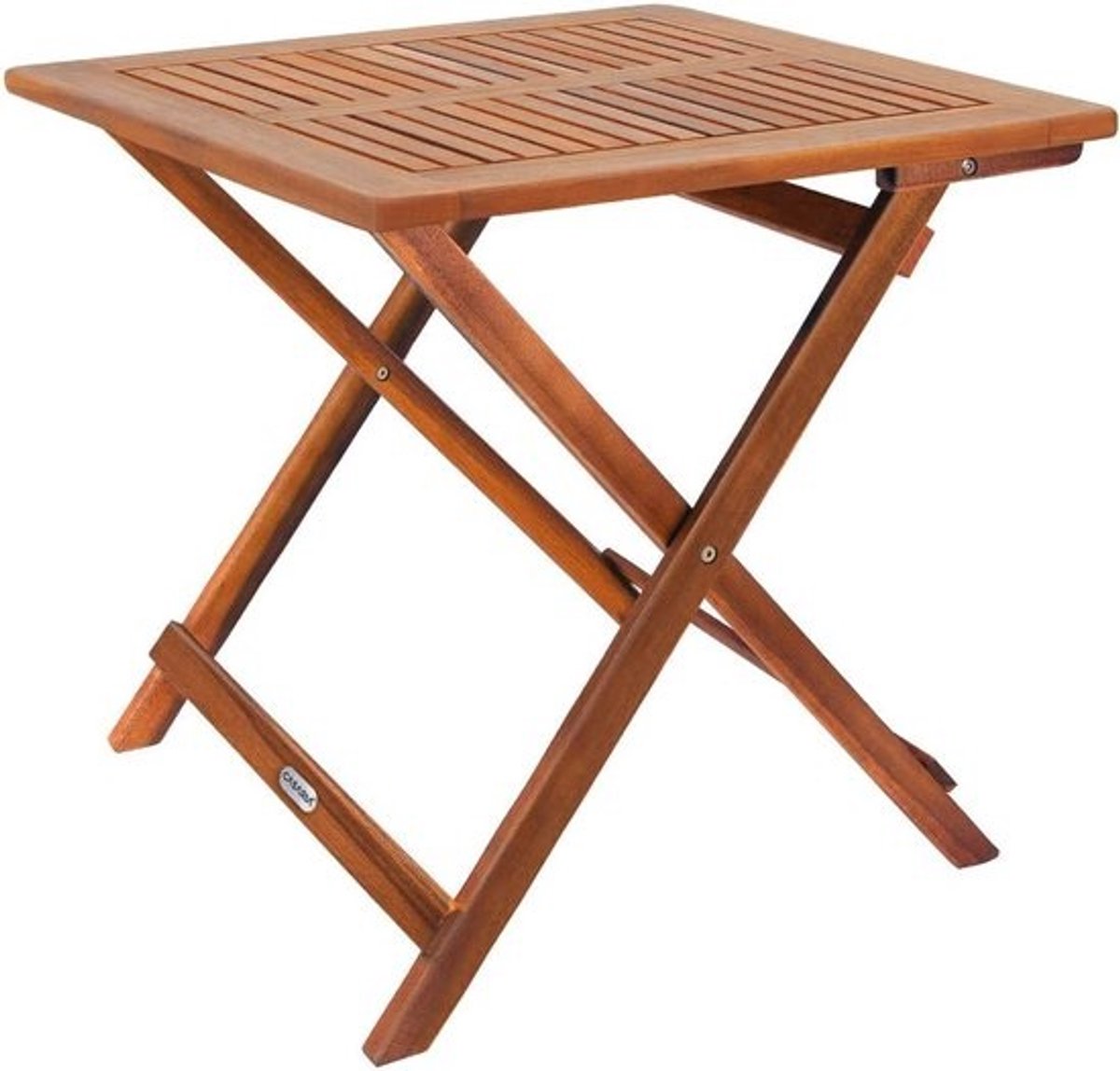 Inklapbare Weerbestendige Tuintafel 70x70cm van Massief Acaciahout voor Balkon en Tuin