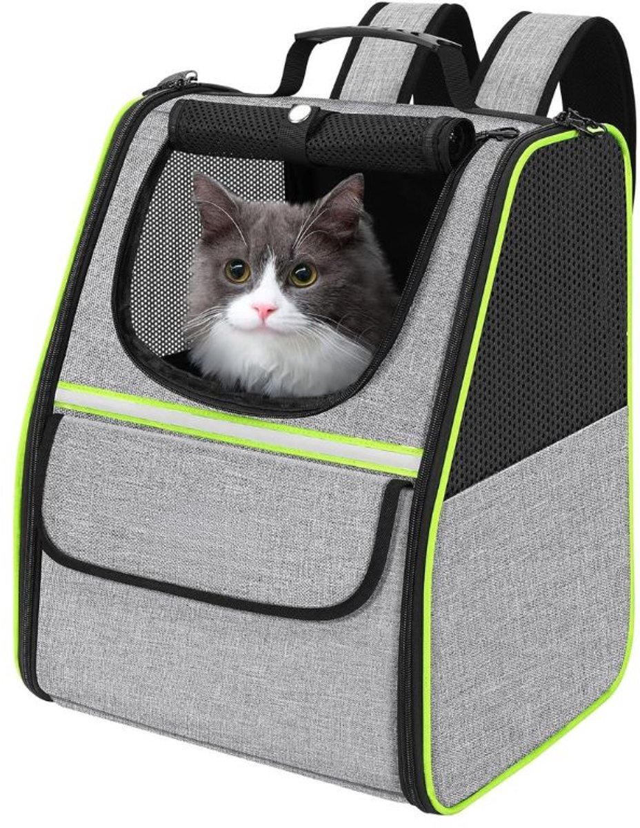 CRLYN® Katten Vervoersbox - Reismand Kat - Transportbox - Reistas