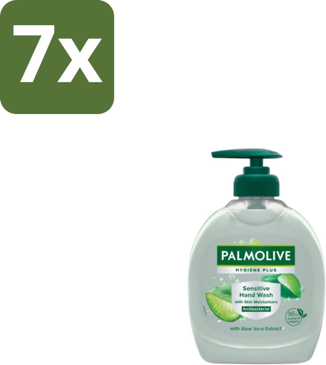 Palmolive – Handzeep – Hygiene Plus Sensitive – Pompje - 300 ml - Bulkverpakking - 7 stuks