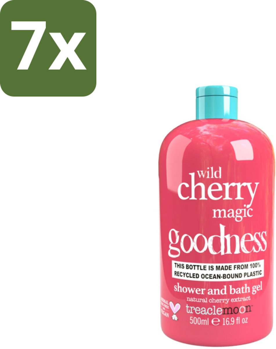 Treaclemoon – Douchegel – Wild Cherry Magic – 500 ml - Bulkverpakking - 7 stuks