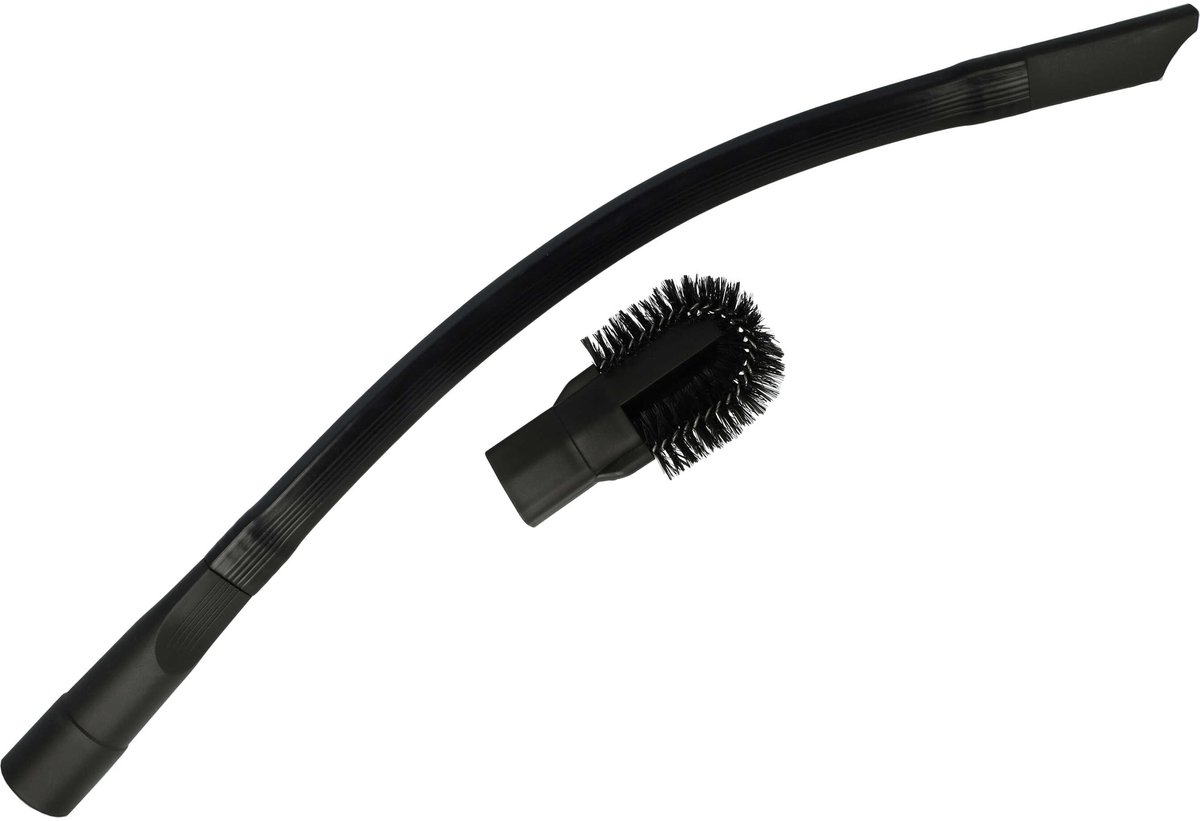 vhbw Flexibele kierenzuigmond compatibel met Kärcher NT 30/1 Ap Te L stofzuigers met een ronde aansluiting van 30-37 mm - zuigmond, afneembare borstel, 63,2 cm