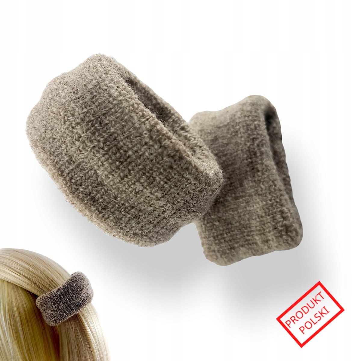 Set van 2 Grijze Haarbandjes - Elastische Sport Polsbandjes
