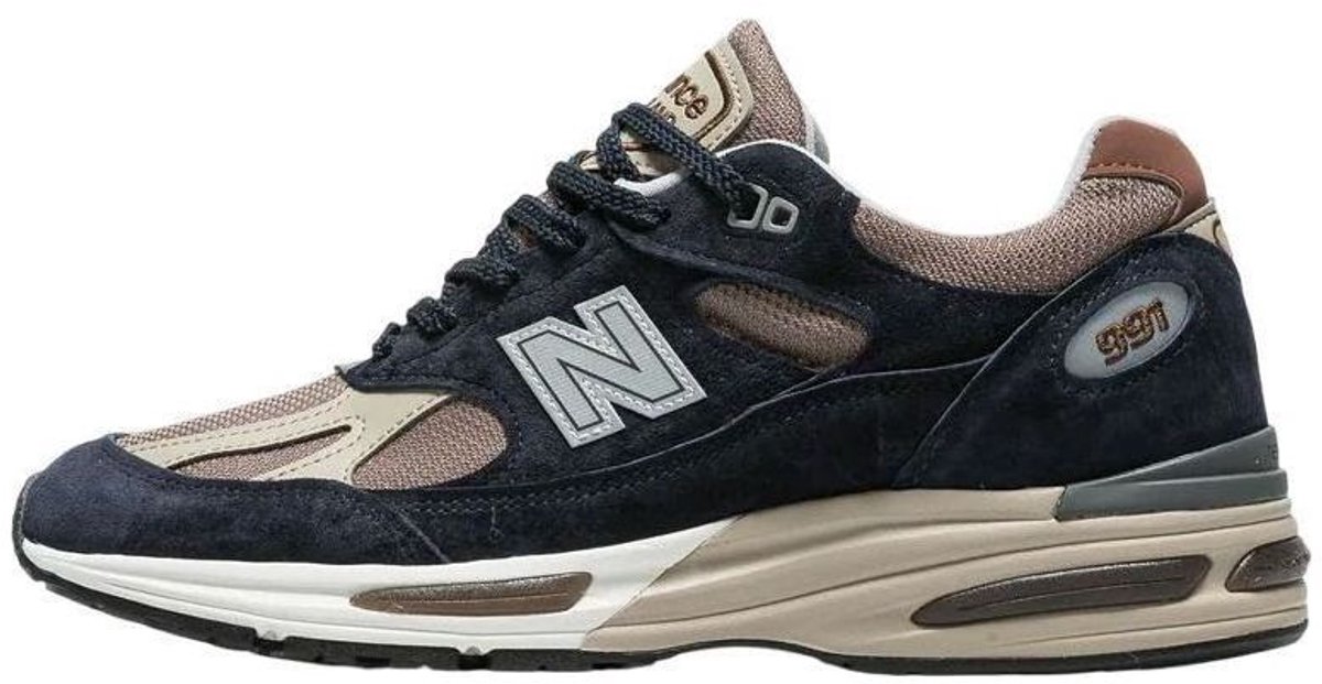 New Balance 991v2 Made in UK Sneakers – After Midnight/Sepia Tint Donkerblauw 991 Lifestyle Unisex Sneakers