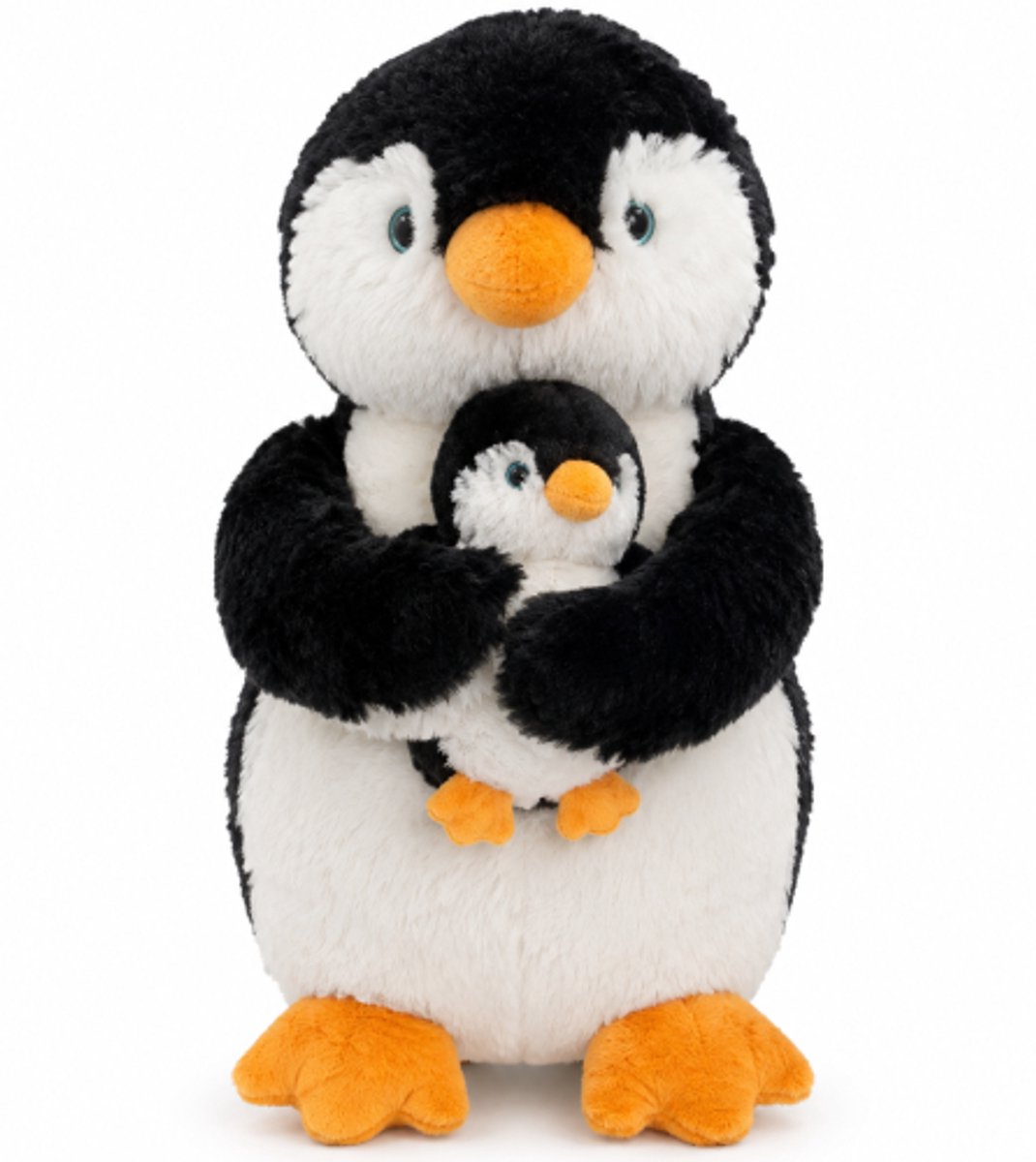 Pinguïn met Baby Pinguin Pluche Knuffel 40 cm - Speelgoed Knuffels voor Kinderen Jongens Meisjes - Knuffeldier Cadeau - Animal Plush Toy