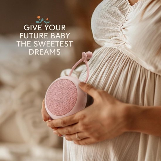 Verte White Noise Machine - Roze - Slaapliedje Voor Baby's - Nachtlampje En Witte Ruis Om Baby's Te Laten Slapen - 15 Geluiden - Oplaadbaar Via USB van Verte — afbeelding 4