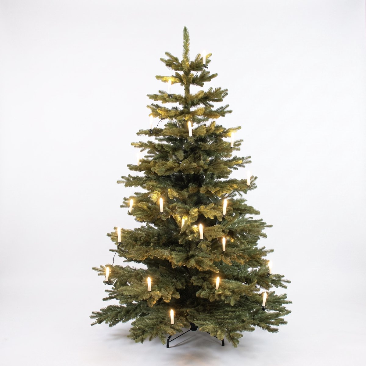 Levensechte Nordmann Kerstboom 180cm (zeer luxe en vol: 1.915 takjes, incl. 990 realistische takjes) - incl. 20 LED Kaars lampjes - 3 jaar Garantie - Unieke Natuurlijke Structuur - Zeer makkelijk op te zetten - Nederlands Design van Christmas1967 – foto 2