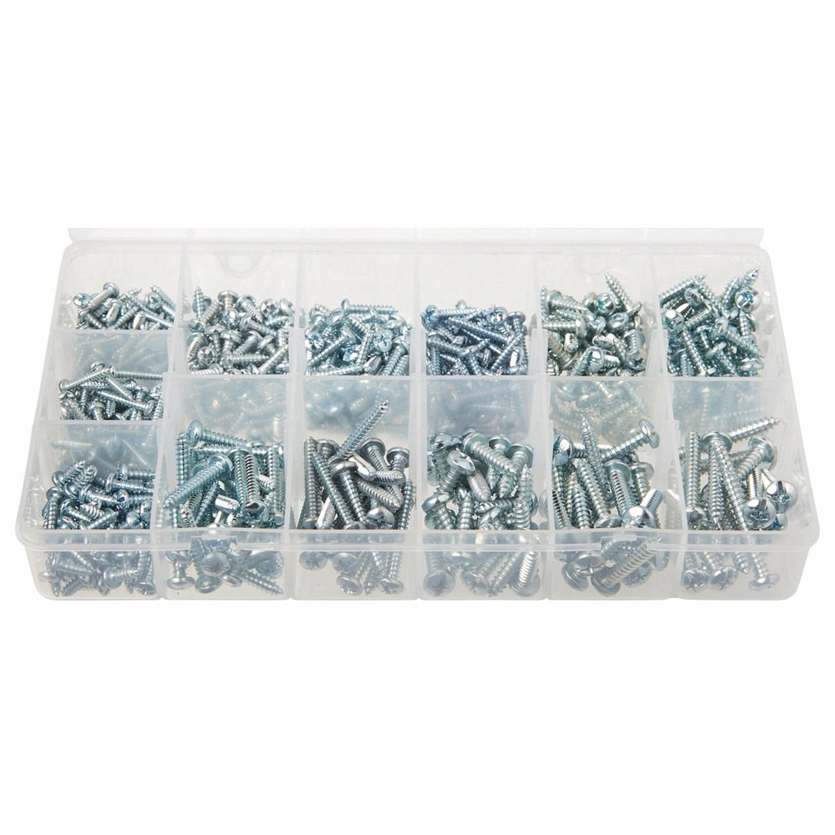 550 Stuks Verzinkte Metaalschroeven Set - Diverse Maten