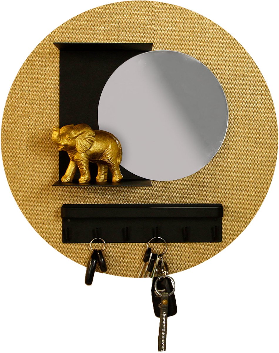 Design Magneetbord Rond - Ultra Goud - Rond - 40cm - Kamer26
