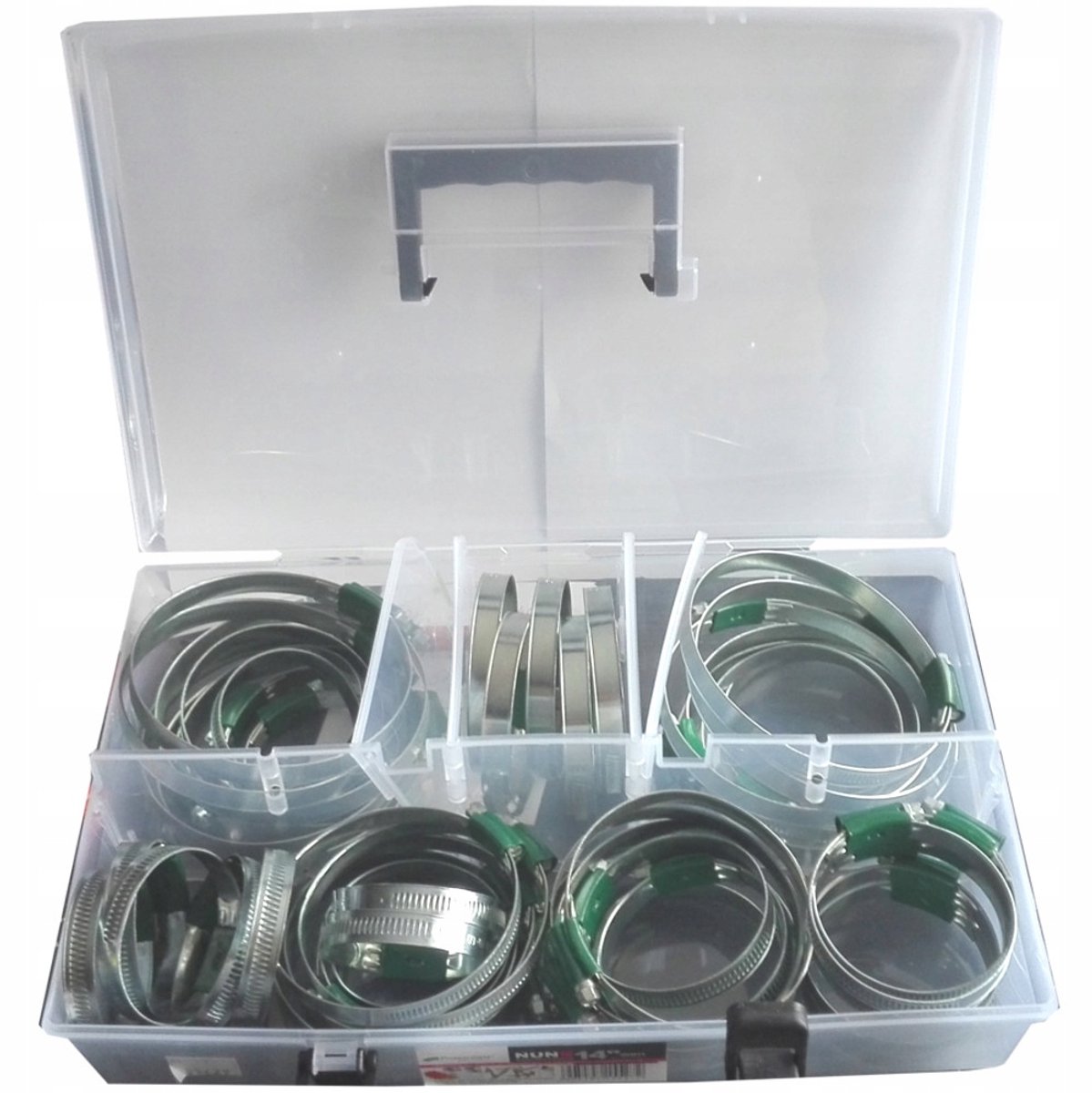 Merkloze Slagvaste Slangklemmen Set - 12mm Breed, 50 Stuks