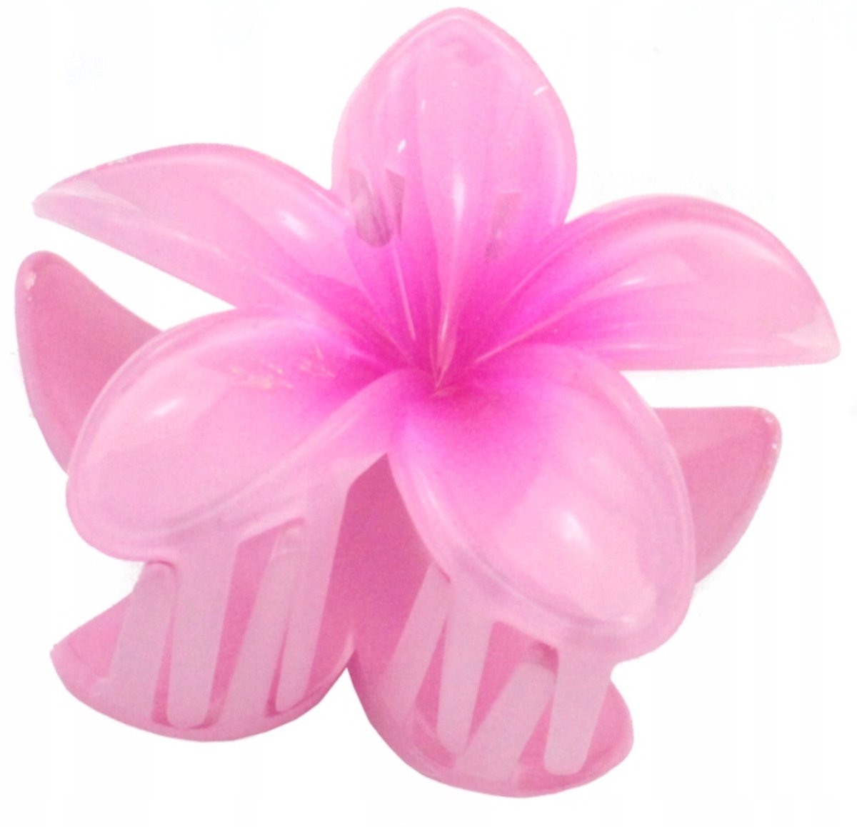 Hawaii Bloemen Haarclip 8cm - Roze Boho Stijl