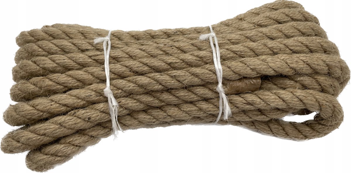 Jutekouw 20mm 10m - Decoratieve Touwen voor Zeilen & Handwerk