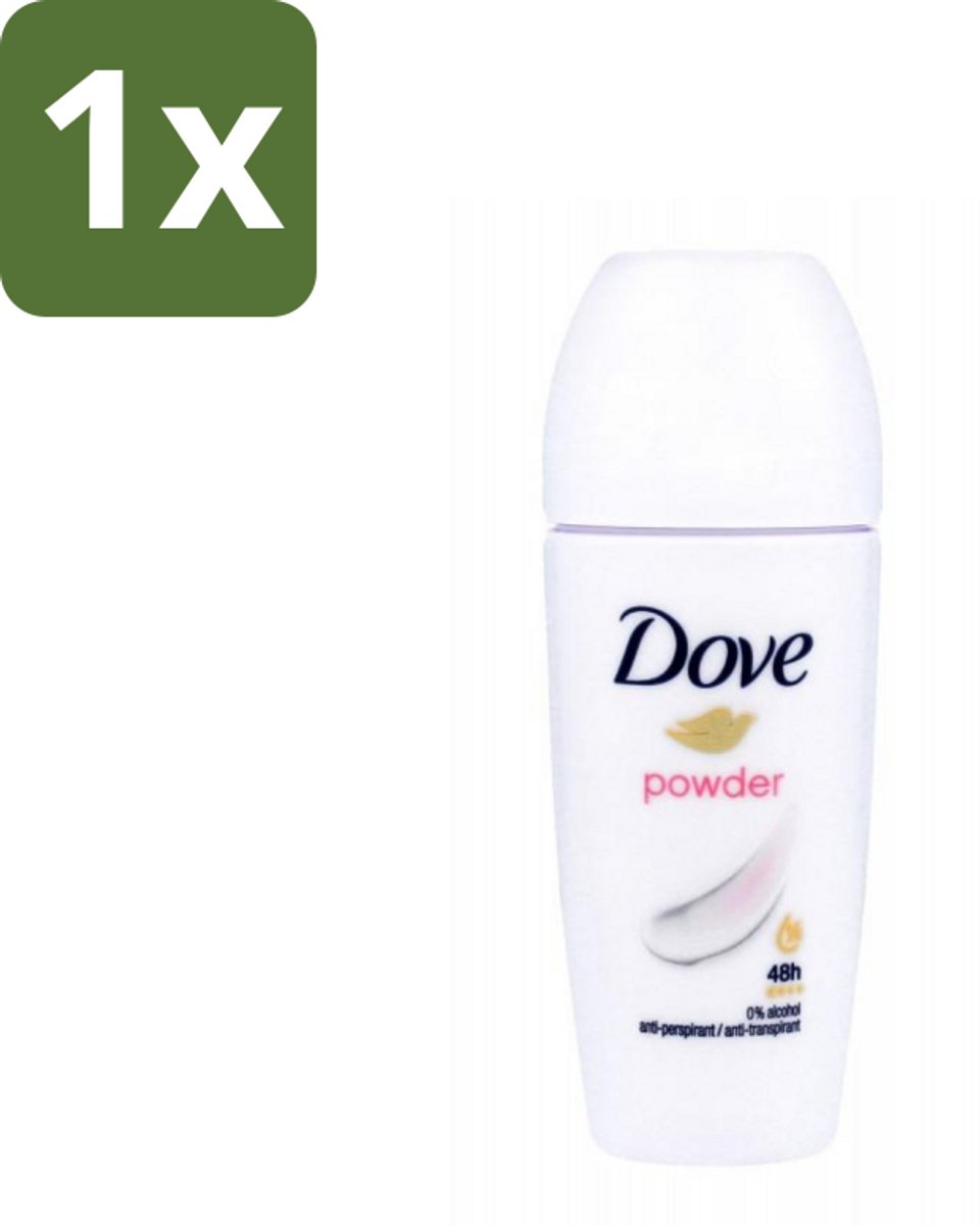 1 x Dove - Deodorant Roller - Powder Soft - Zacht en Verzorgend - 50 ml - Deodorant Roller - 48 Uur Bescherming - Zachte Huid - Poederachtige Geur - Dagelijks Gebruik