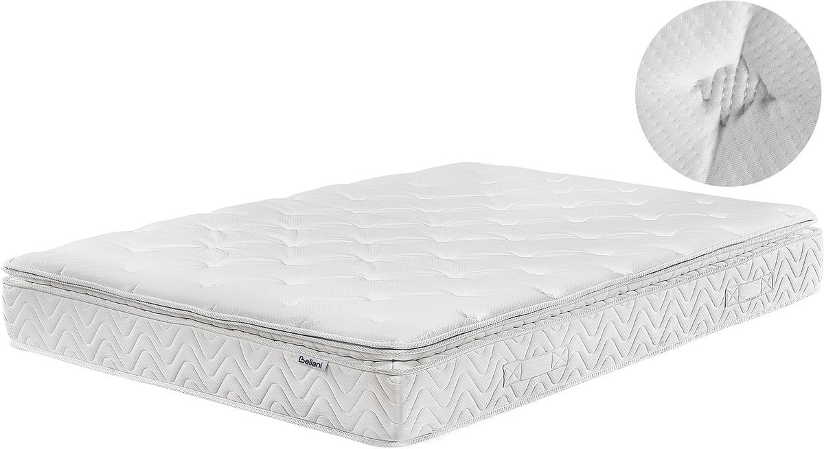 LUXUS - Pocketveringmatras hard - Beige - 140 x 200 cm - Pocketveren
