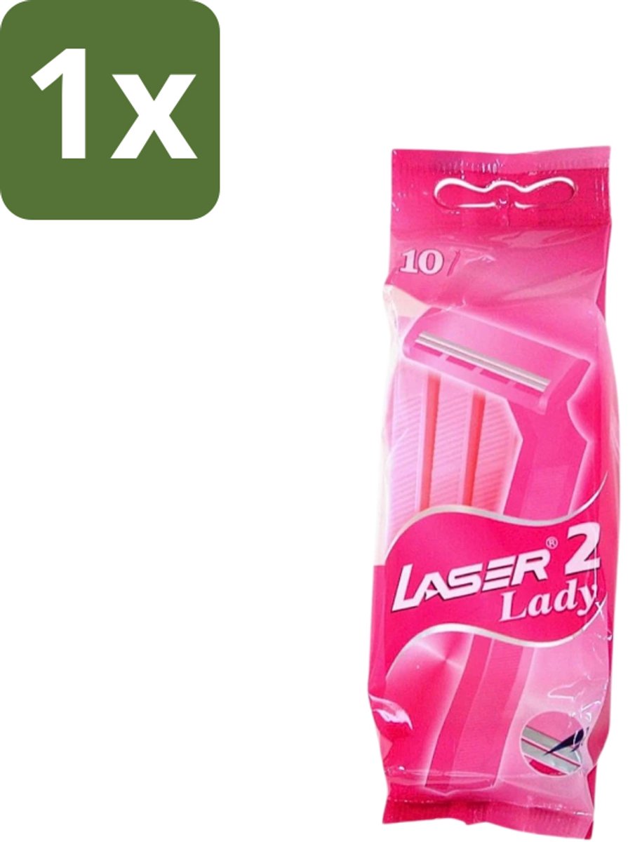 1 x Benson - Laser Twin Women - Wegwerpscheermesjes - Voor Vrouwen - 10 Mesjes - Scheermesje Vrouw - Wegwerpscheermesje - Tweevoudige Scheermesjes - Vrouwelijke Scheermesjes - Hygiënische Scheermesjes