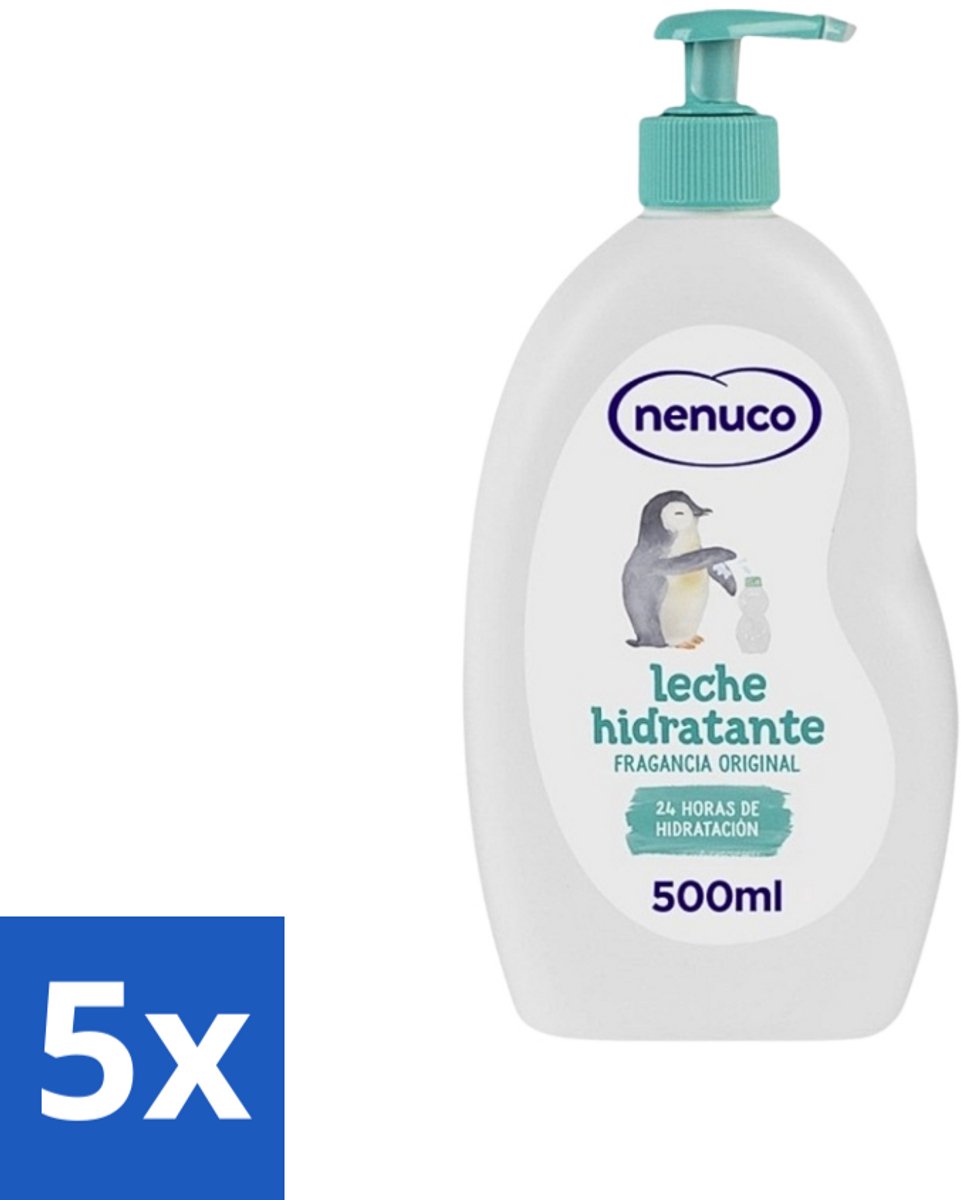 Nenuco - Bodymilk - Verzorgende Bodylotion - Hydraterend - Met Pomp - 500 ml - Bulkverpakking - 5 stuks