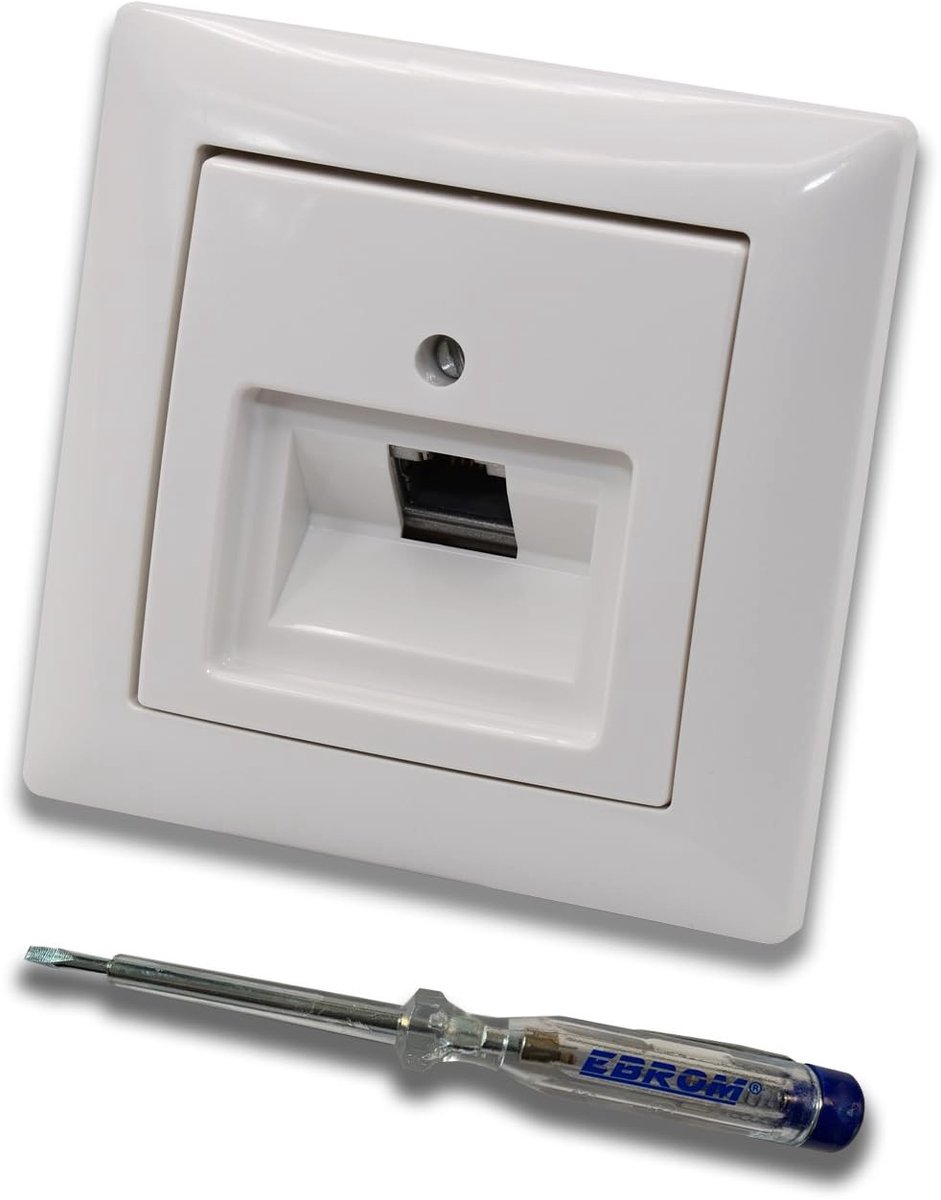 Solidchoice - Inbouw Netwerkstopcontact voor 10 Gigabit Ethernet met Schaal