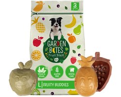 duvoplus Garden Bites - Fruity Buddies Hondensnacks - Hondensnoepjes - Vegetarisch & Glutenvrij - Large 3st