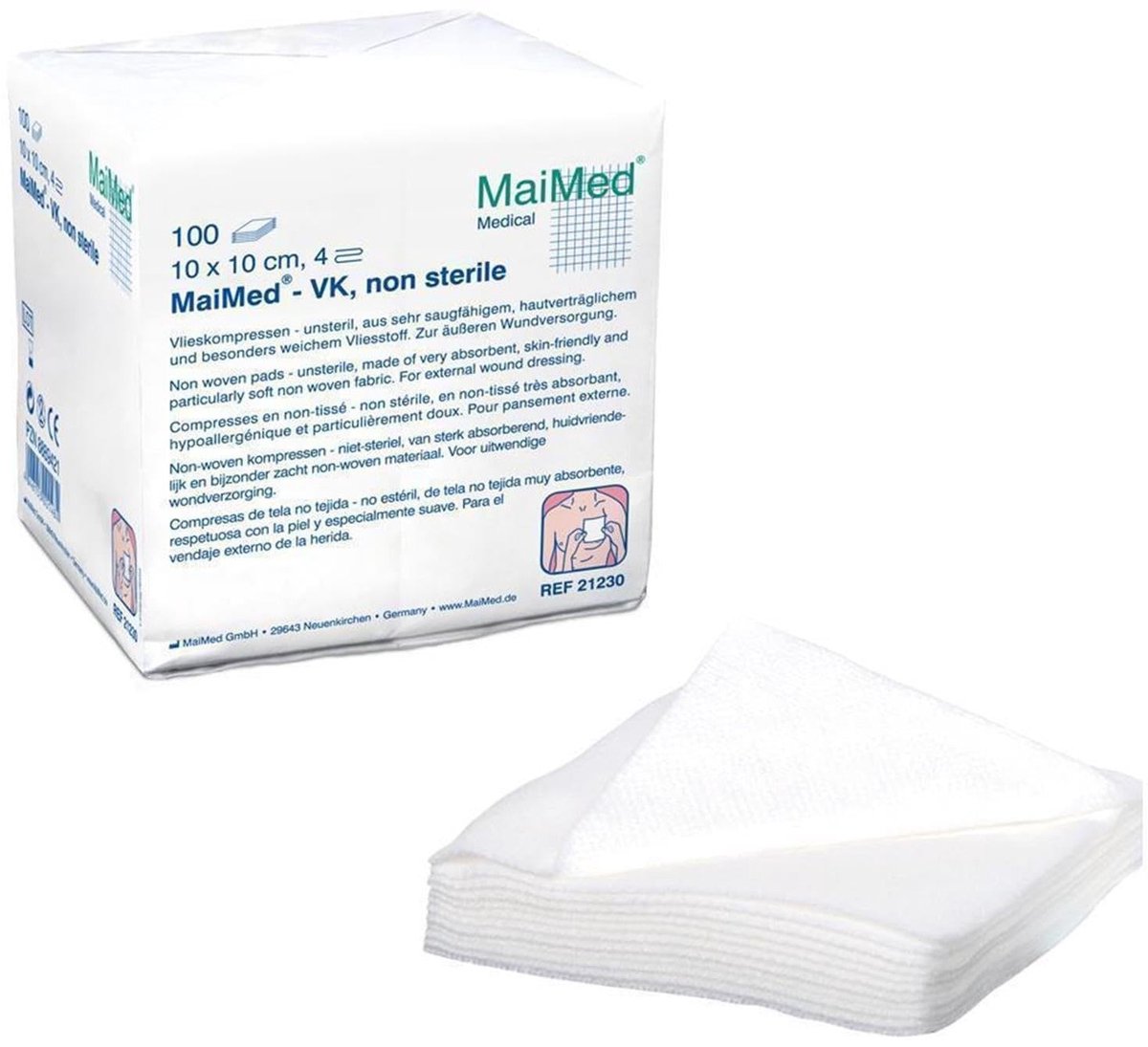 Solidchoice - Steriele Fleece Compressen 5 x 5 cm - 100 Stuks