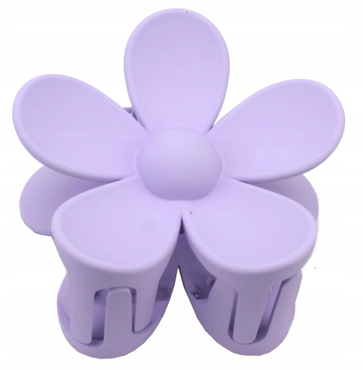 Grote Haarclip met Bloem - Mat Lilac