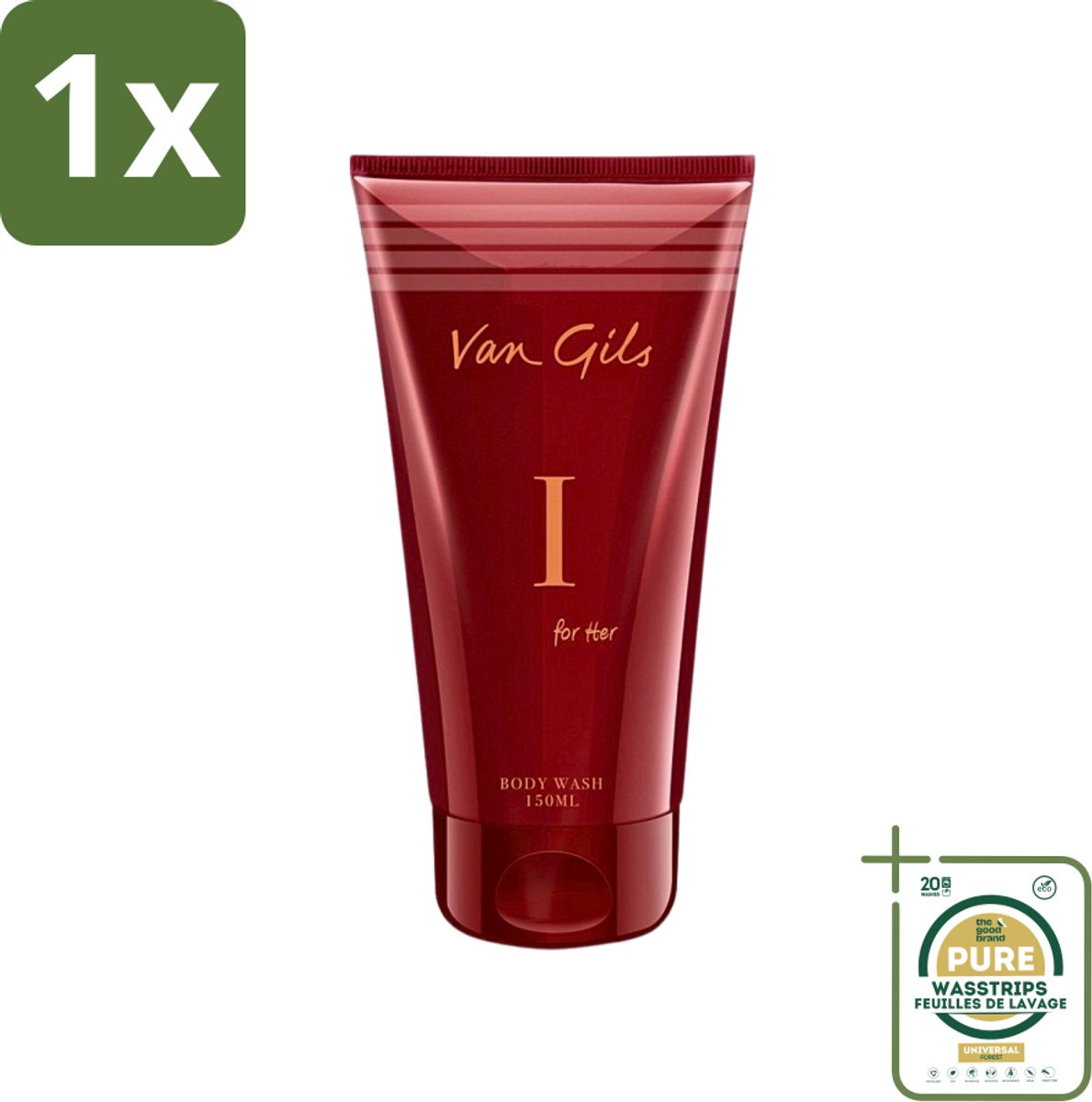 1 x Van Gils - Douchegel - I for Her - Zachte Reiniging & Luxe Geurbeleving - 150 ml- Douchegel Vrouwelijk - Douchegel Voor Vrouwen - Luxe Douchegel - Reiniging Huid - Schuimende Douchegel
