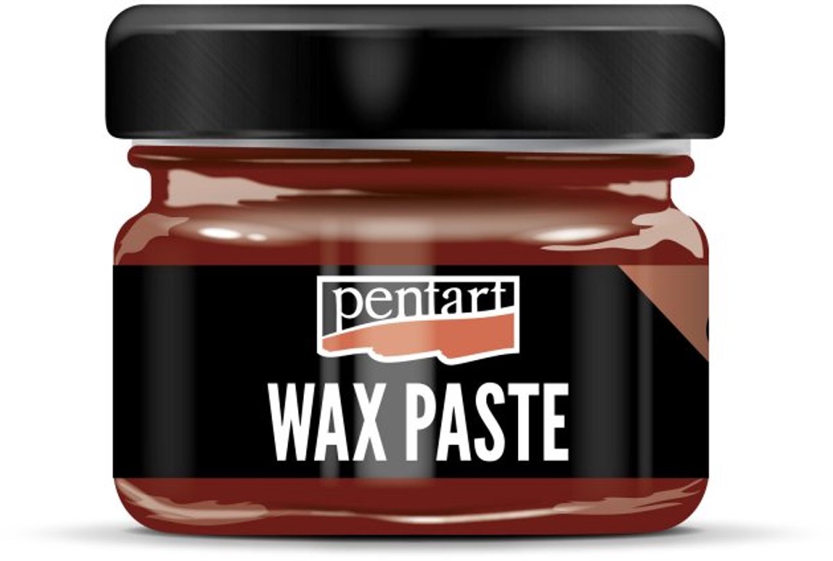 Pentart Gekleurde Bijenwas Waspasta 20 ml. - Olijf