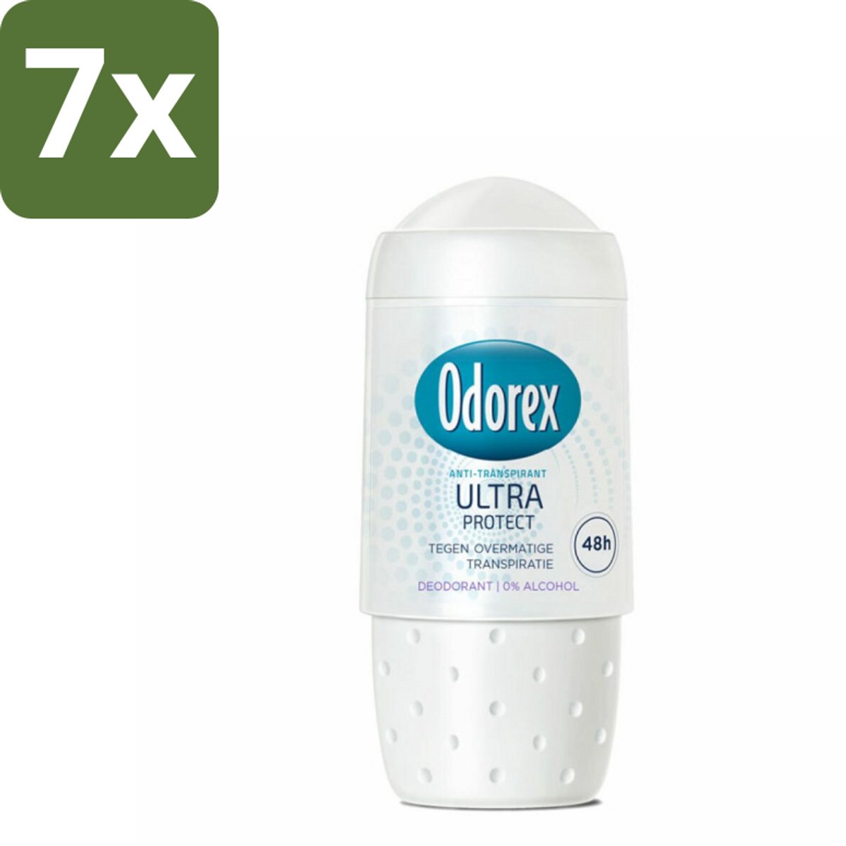 7 x Odorex Deodorant Roller Ultra Protect 50 ml - Deodorant Roller - Zweetbestendig - Huidverzorgend - Alcoholvrij - Dermatologisch Goedgekeurd