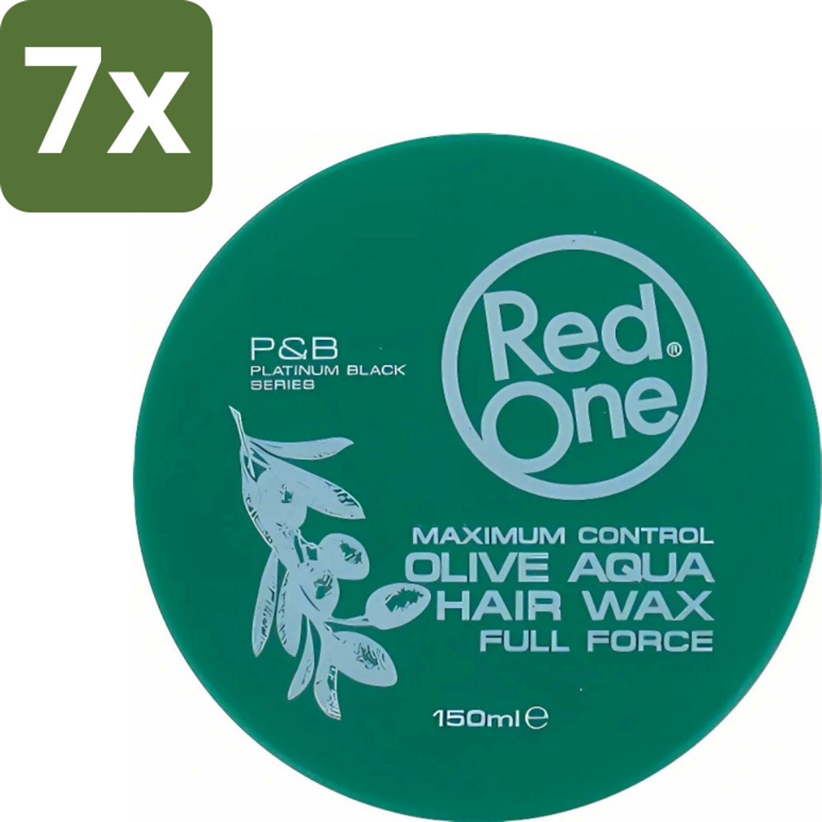 7 x Red One - Haarwax - Cobra Aqua - Maximale Controle - Voor Krachtige Hold & Glans - 150 ml - Haarwax - Styling Wax - Haartype - Haarkleur - Haartypen