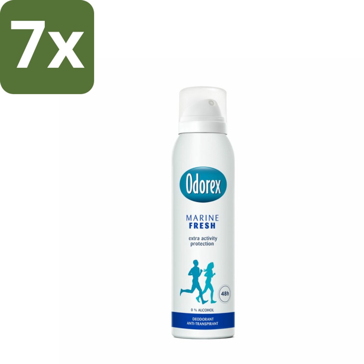 7 x Odorex Deodorant Spray Marine Fresh 150 ml - Marine Fresh Deodorant - Deodorant Spray - Frisheid - Zweetvermindering - Geur