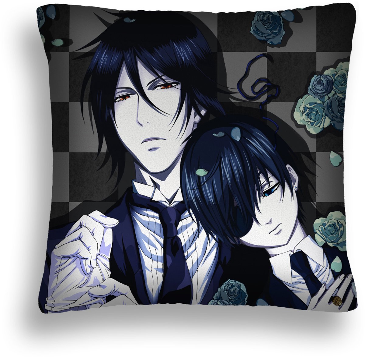 Decoratieve Kussenhoes 60x60cm met Anime Print - Inclusief Vulling