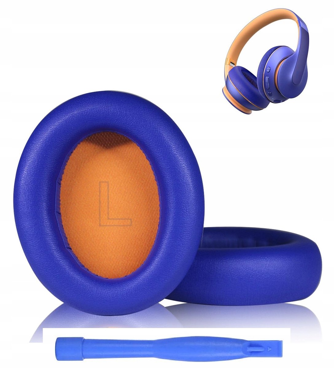 Covers voor Anker Soundcore Life Q10 - Blauw (2 stuks)