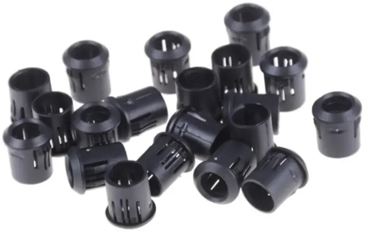 8mm LED Houders – Kunststof Bevestigingsringen – 20 Stuks voor Panelen en Printplaten