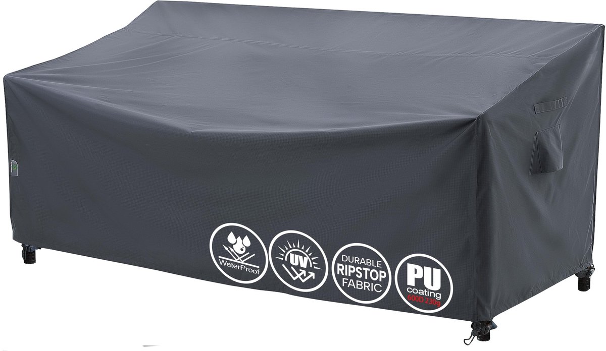 Elzusha - Waterdichte Tuinbankhoes 147 x 89 x 64/89 cm voor Bescherming van Tuinmeubilair