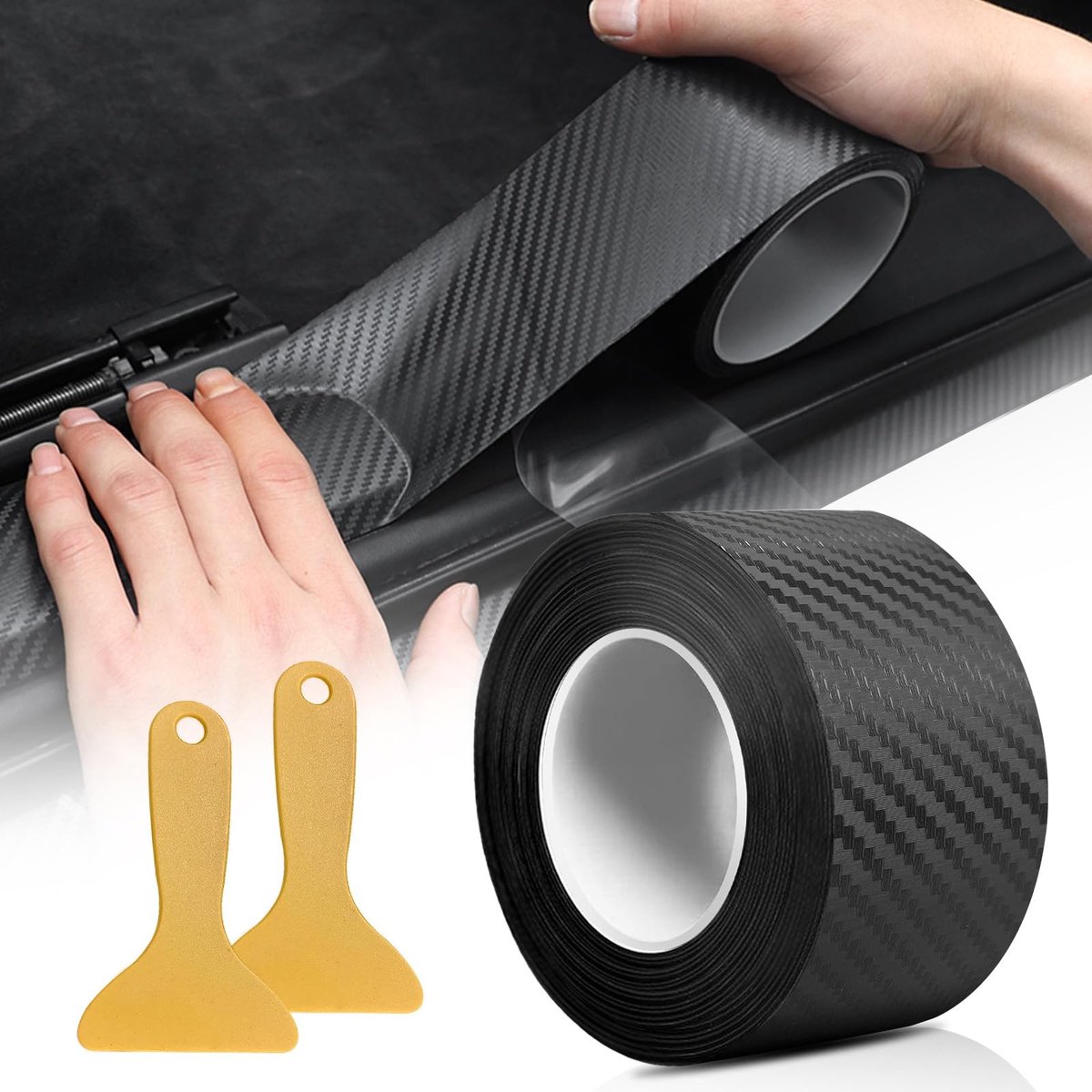 Elzusha - Carbon Fiber Vinyl Film Zelfklevend voor Auto's