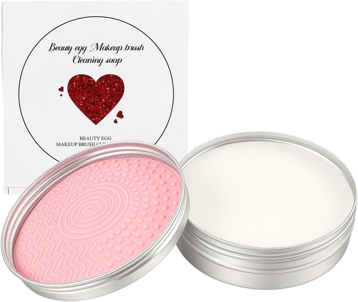 Diepe reiniging make-up penselen met kokosolie, solide penseelzeep 100 g en siliconen pad voor optimale hygiëne en verzorging van make-up borstels