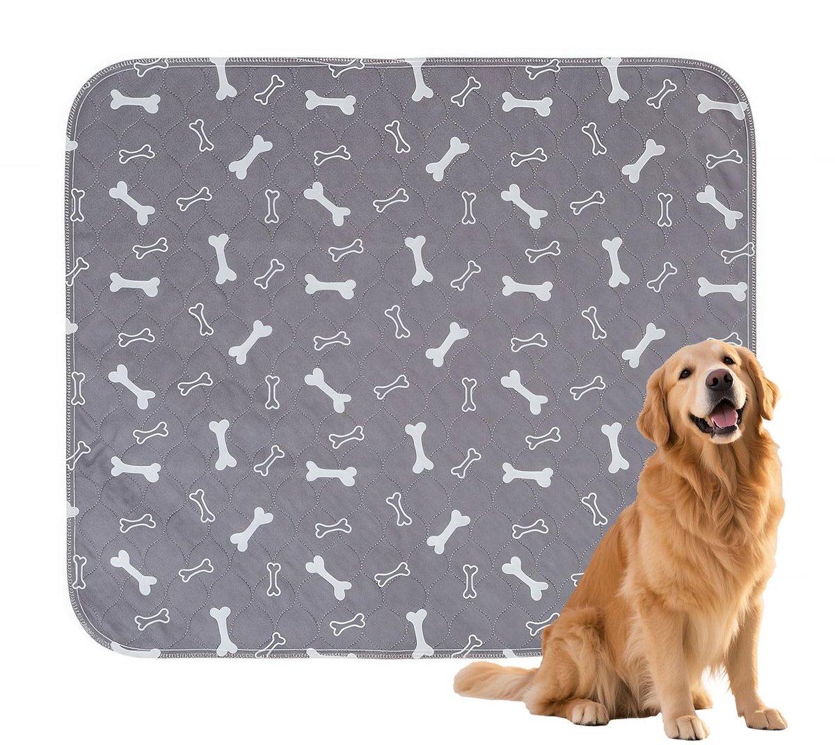 Elzusha - Herbruikbare Hond Pispads Grijs M310g