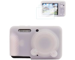 Elzusha - Siliconen Case voor Kodak PIXPRO FZ55 met 2 Screen Protectors, Jelly Pink