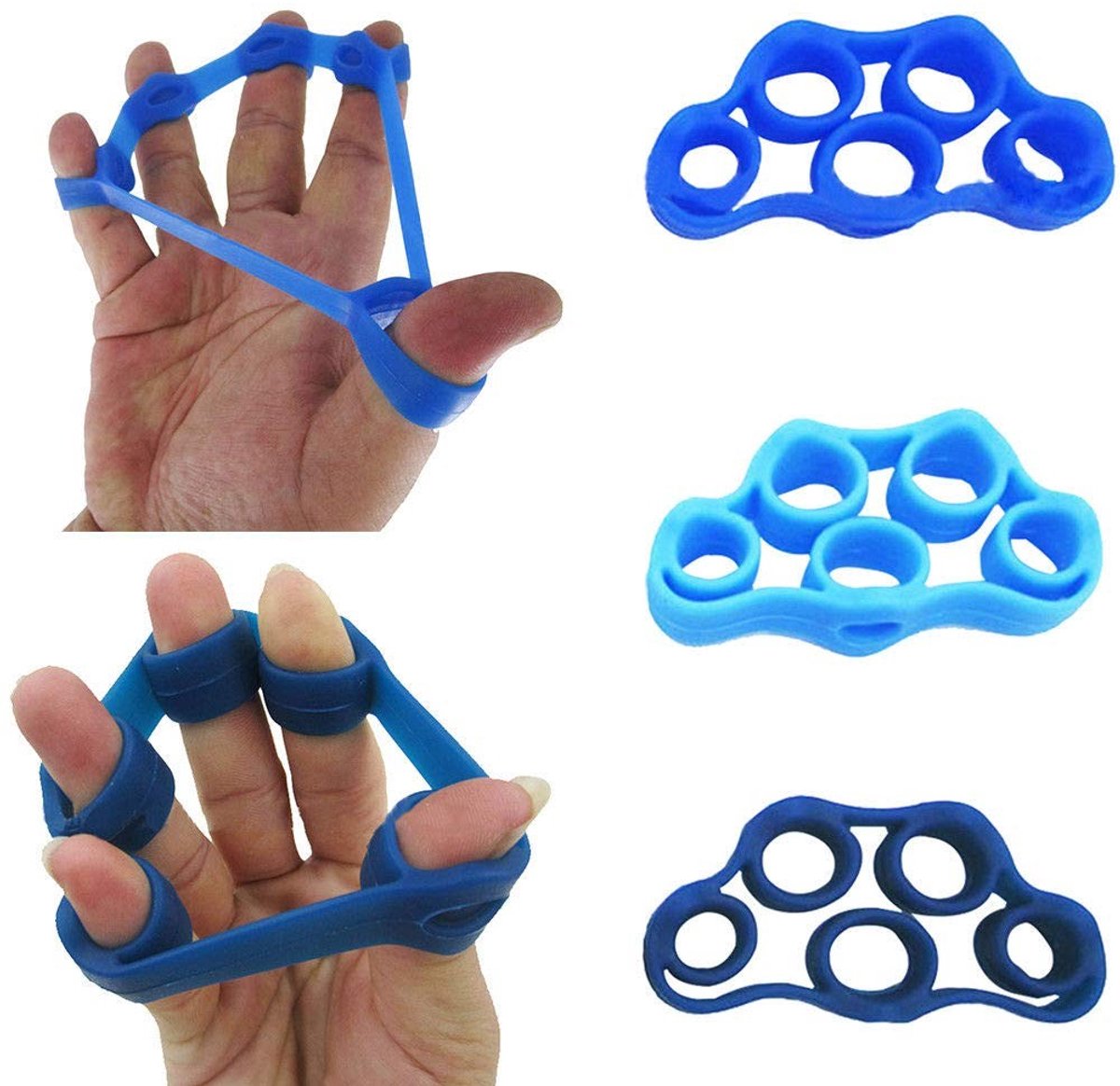 Elzusha - Hand Weerstand Bands voor Vinger Grip Versterking