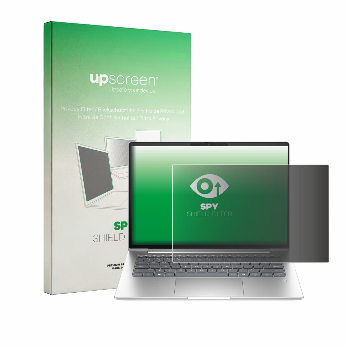 upscreen - privacyscherm voor HP EliteBook 6 G2a 14" - privacy filter screenfilter Blauwlichtfilter
