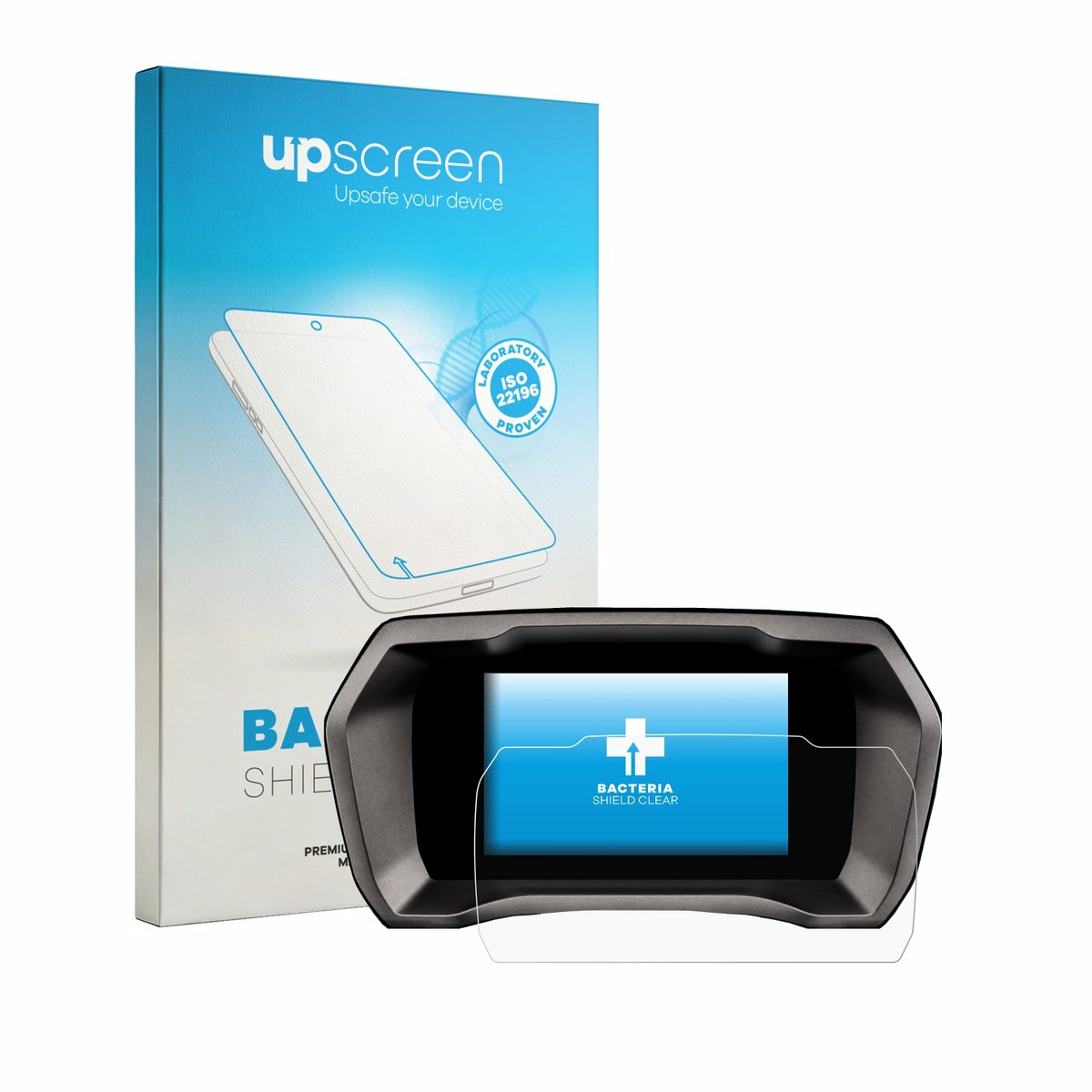 upscreen - Screenprotector voor Piaggio MP3 Exclusive 530 2026 - Folie Beschermfolie transparant antibacterieel