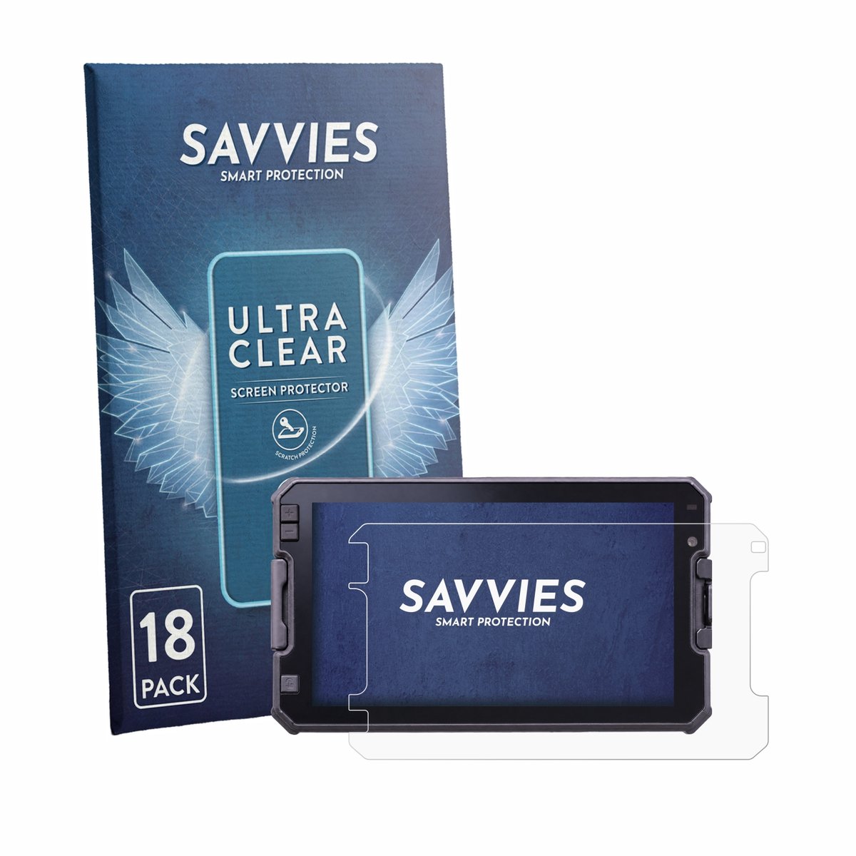 Savvies - Screenprotector voor DMD NOR7E 7" - Folie Beschermfolie transparant 18 Stuks