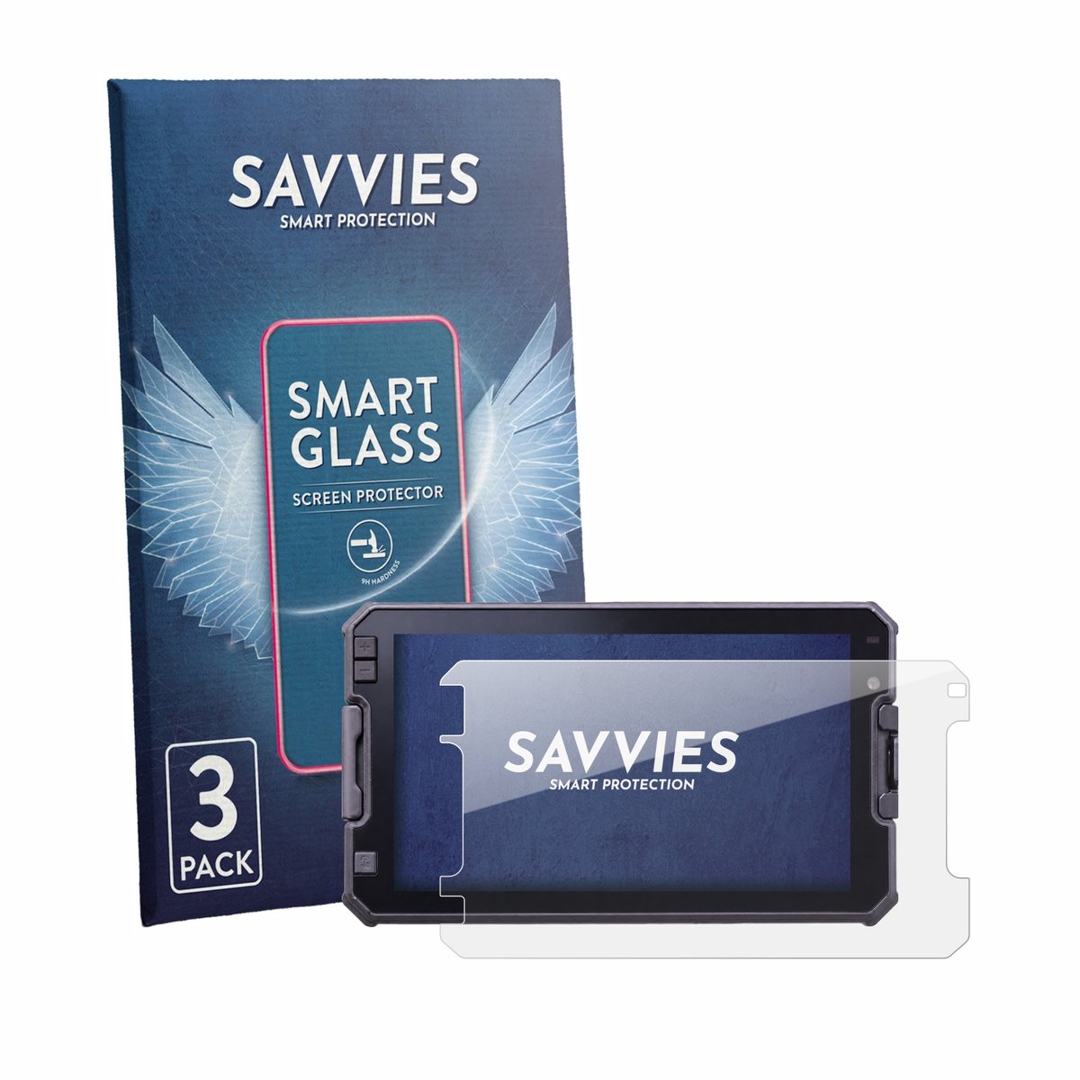 3 Stuks Savvies Screenprotector - geschikt voor DMD NOR7E 7" - beschermfolie glas transparant