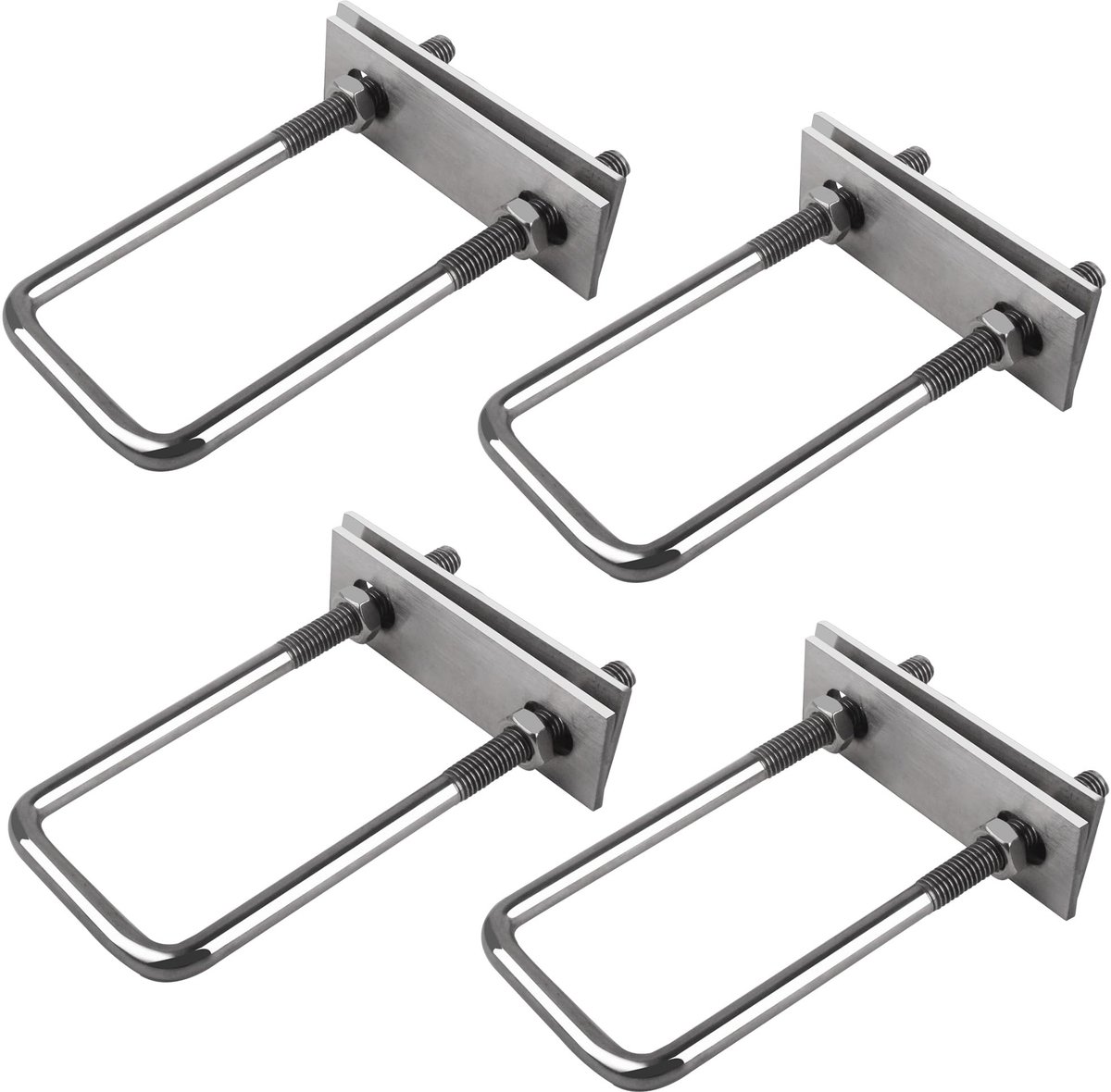 Elzusha - Roestvrijstalen U-bouten Set van 4 Stuks
