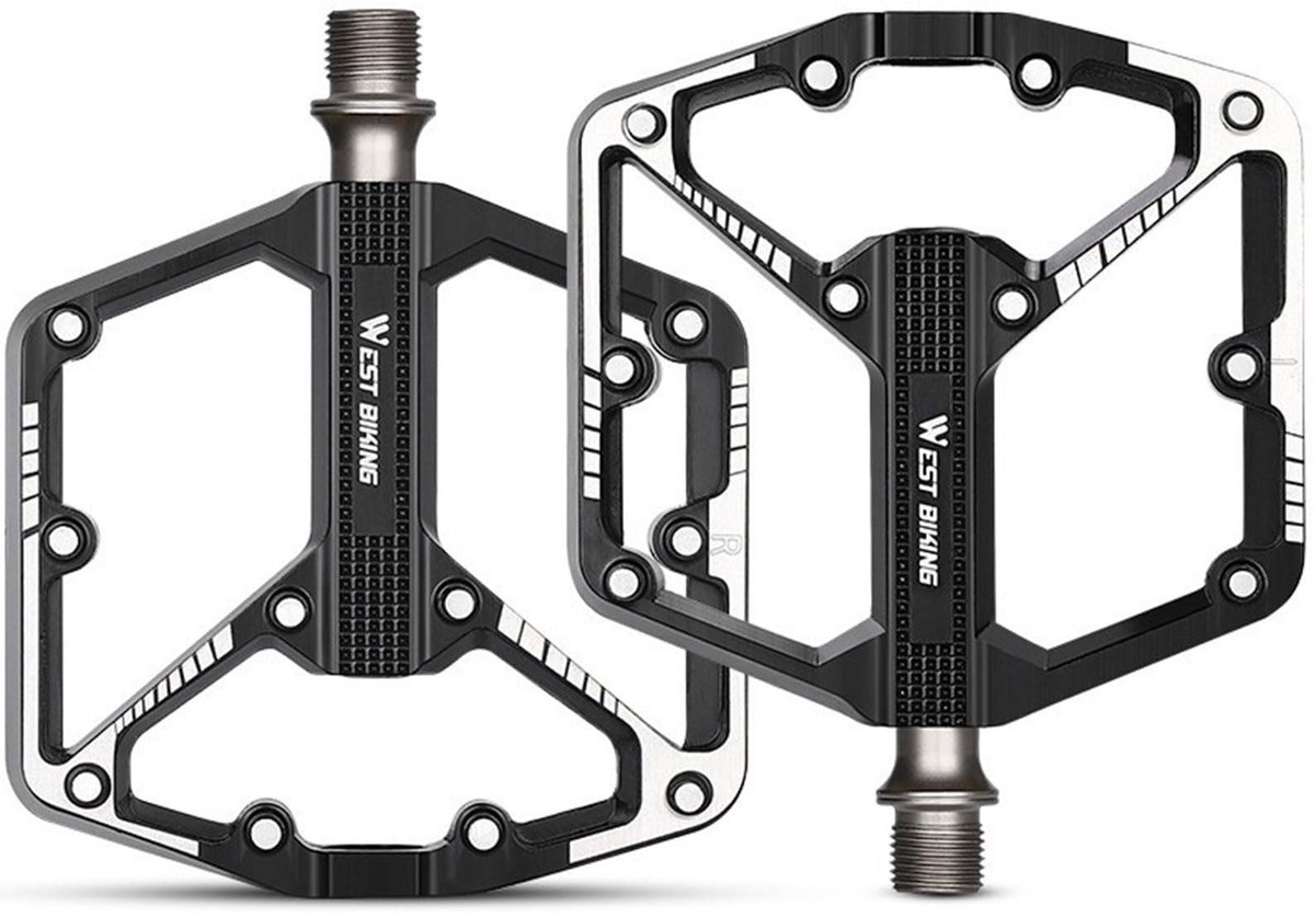 Elzusha - Aluminium Fietspedalen met Drie Lager voor Optimale Grip
