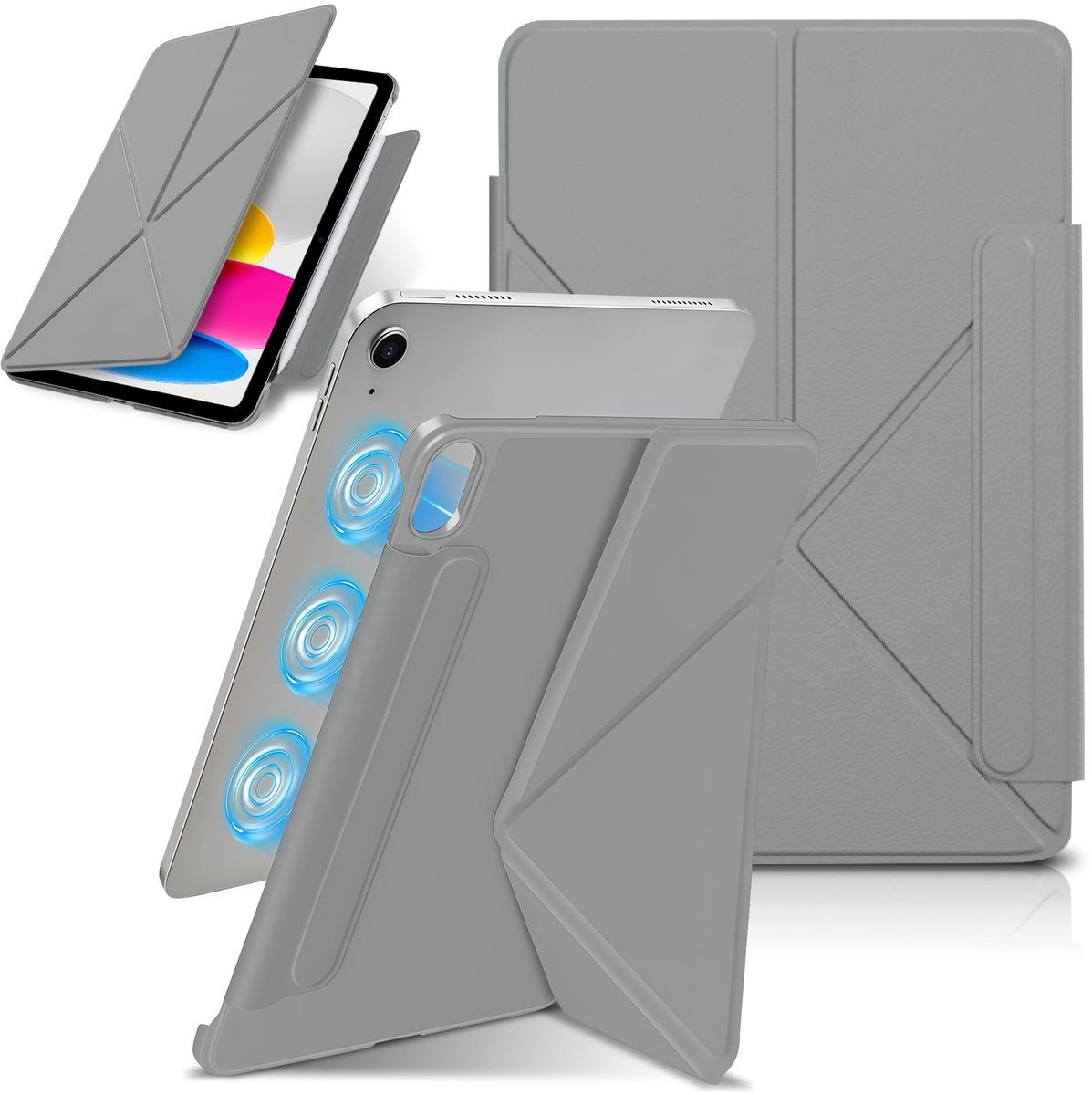 Elzusha - Slanke Hoes voor iPad A16 11e/10e Generatie met Magnetische Bevestiging