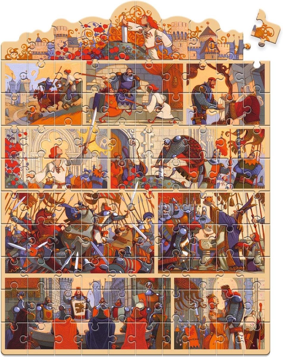 Verhaal Puzzel - Kinderpuzzel Avontuur - Fantasie Ontwikkelen - Gedetailleerde Illustraties - 1 millimeter - Meerkleurig