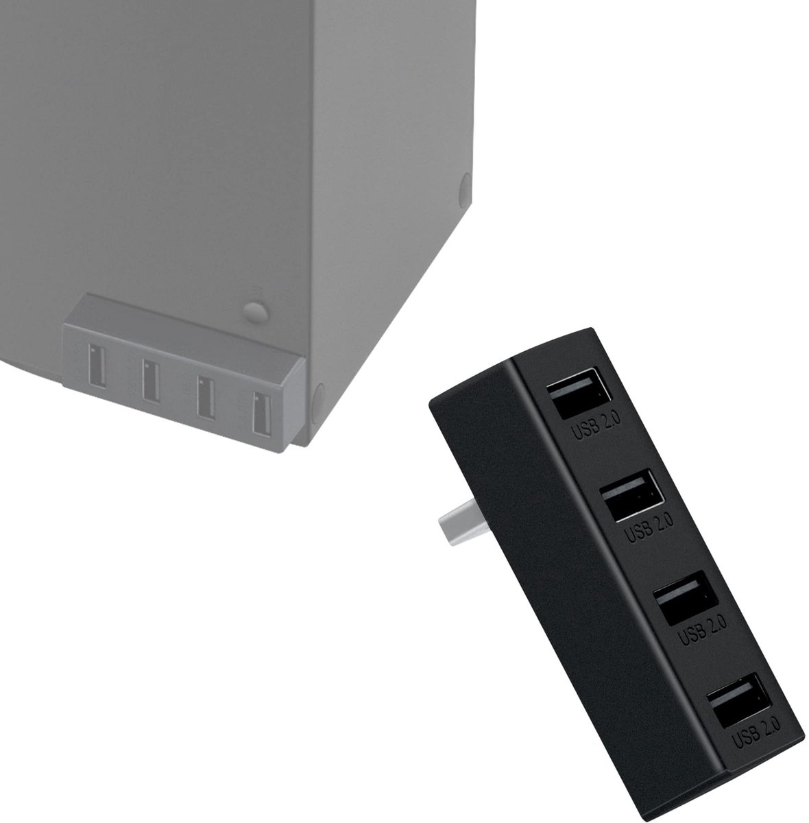 Elzusha - USB Hub met 4 Poorten voor Xbox Series X/S
